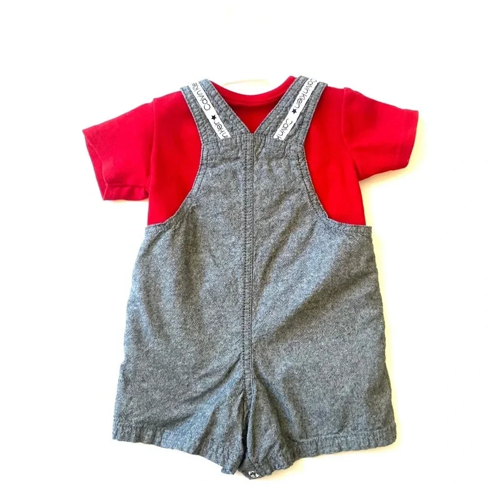 Calvin Klein Infant Baby Boy Shorts Overall Set